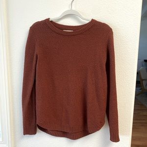Pink clover brand rust sweater size S